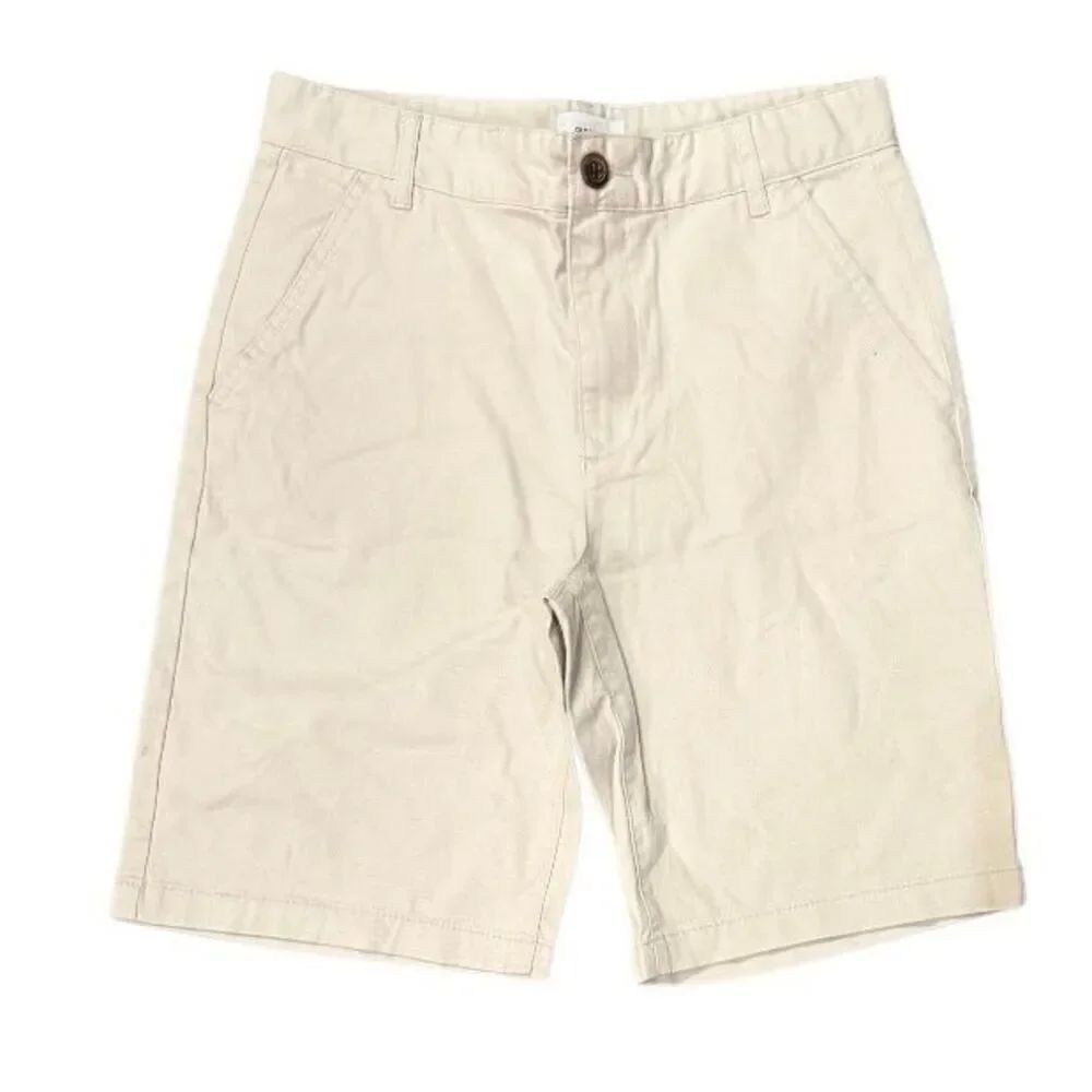 NWT Old Navy Girls Khaki Chino Shorts Dz. 14 School Uniform